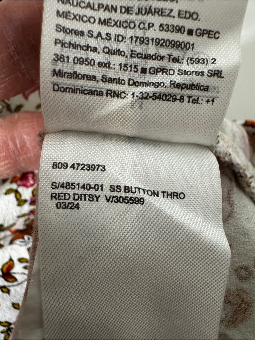 Old Navy Womens Floral Short Sleeve Dress Size M White Pink Cottagecore Milkmaid - Picture 8 of 11